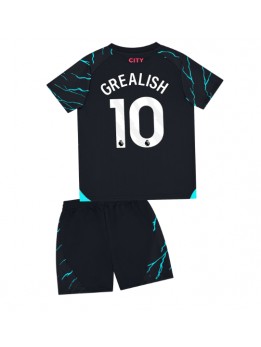 Manchester City Jack Grealish #10 Dječji Rezervni Dres kompleti 2023-24 Kratak Rukavima (+ kratke hlače)